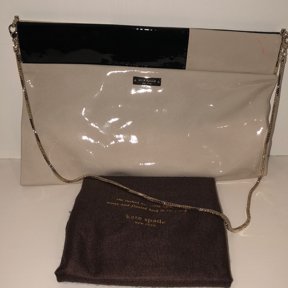 Kate Spade Black and White Clutch